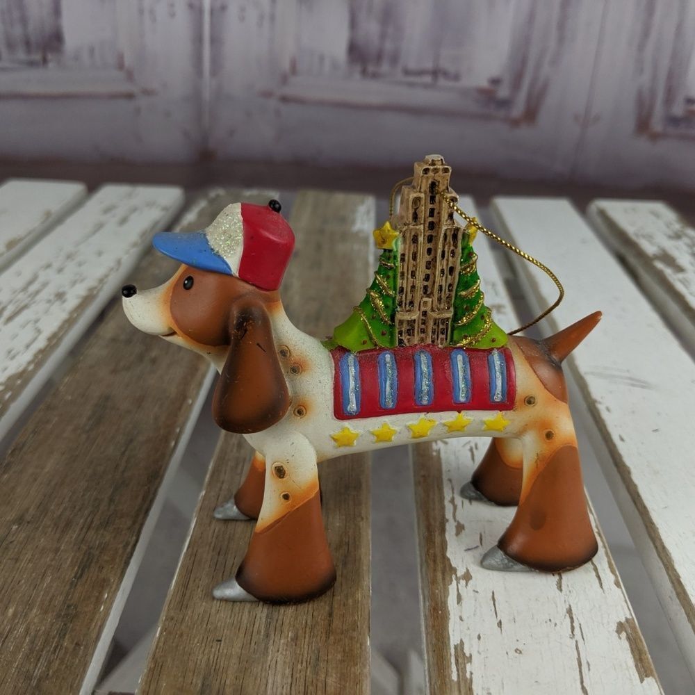 dog ornaments xmas tree‎ building city beagle puppy